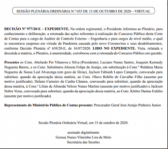 TCE-PI retoma concurso público com 6 vagas.