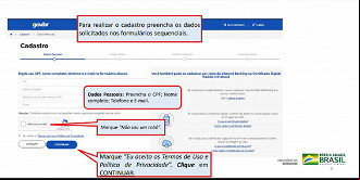 o 3: Preencha os dados pessoais. Créditos: Reprodução/Governo Federal