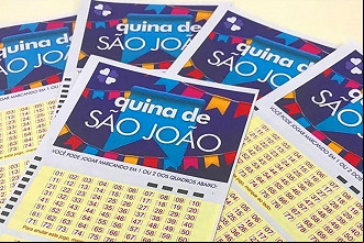Cartelinhaa da Quina de São João. Créditos: Divulgação Cartelinhaa da Quina de São João. Créditos: Divulgação