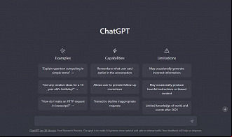 Tela inicial do chat. Créditos: Reprodução/ChatGPT
