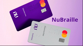 Nubank lança o cartão Nubraille - Foto: Divulgação Nubank lança o cartão Nubraille - Foto: Divulgação