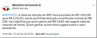 Créditos: Divulgação/Twitter Créditos: Divulgação/Twitter