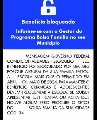 Bolsa Família bloqueado por um mês em julho de 2024 Bolsa Família bloqueado por um mês em julho de 2024