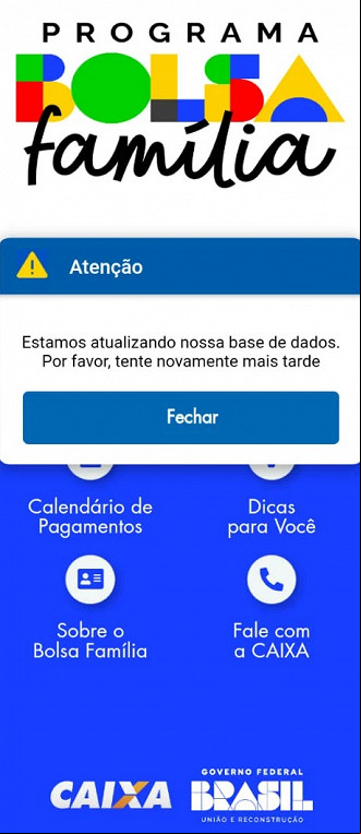 Créditos: Reprodução/ app Bolsa Família