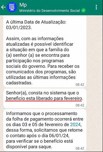 Consulta do Bolsa Família no Whatsapp Consulta do Bolsa Família no Whatsapp