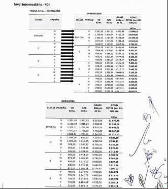 Salários de Nível Médio do INSS após acordo com o Governo - Divulgação FENASPS Salários de Nível Médio do INSS após acordo com o Governo - Divulgação FENASPS