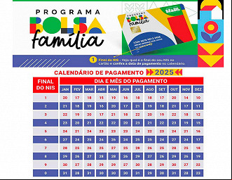 Calendário do Bolsa Família de Abril de 2025 Calendário do Bolsa Família de Abril de 2025
