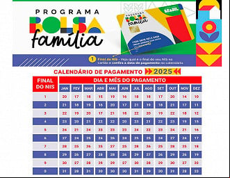 Datas do Bolsa Família em 2025 - Foto: MDS Datas do Bolsa Família em 2025 - Foto: MDS